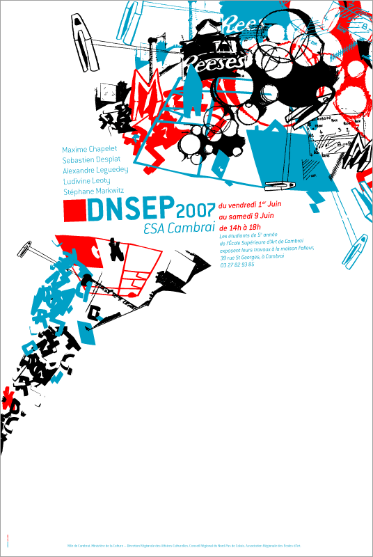 a poster made by alex kanos for dnsep 2007