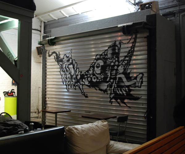 a paint made in lille representing monster for EXHIBITION MONSTRES LILLE 2007