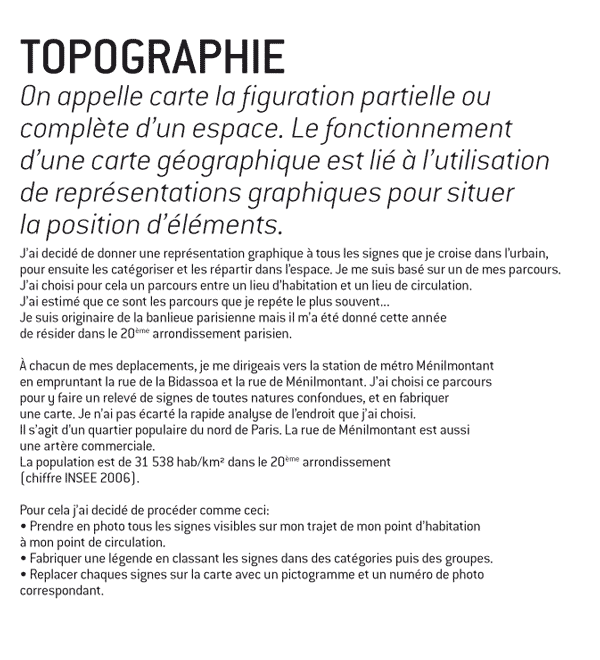 MÉMOIRE DE FIN D’ÉTUDES definition of topographie