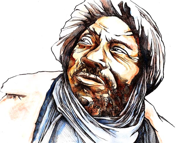 CROQUIS 2009 / Some Illustrations From 2009 an old man looking towards