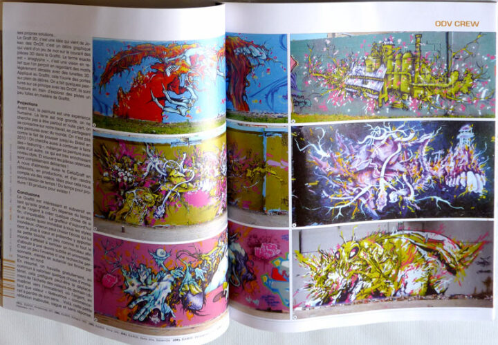 ALEX KANOS IN GRAFFIT MAGAZINE / 2009 photo of an article about odvcrew