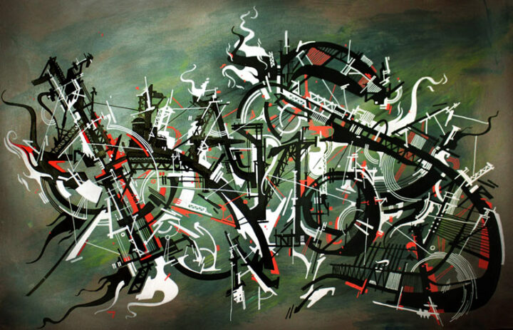 PREMIERE REVOLUTION INDUSTRIELLE is a draw made by alex kanos with industrial elements from abandonned places