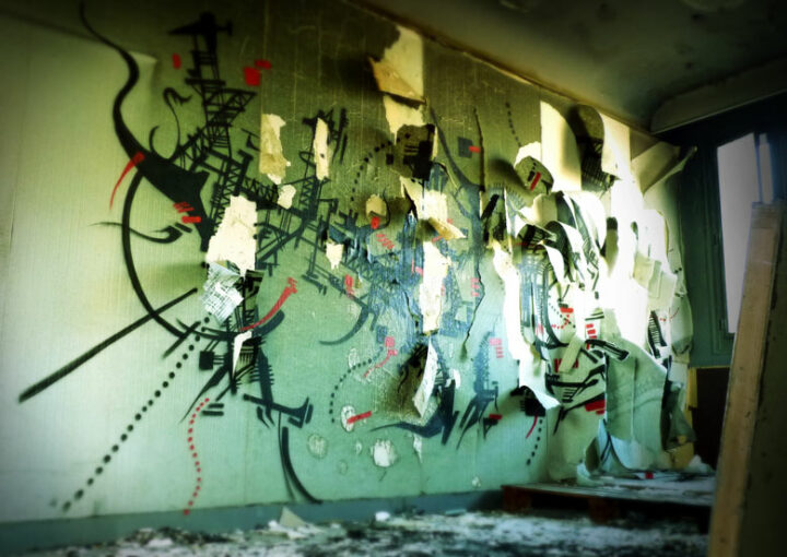 DYSTOPIE INDUSTRIELLE a paint by alex kanos tearing apart