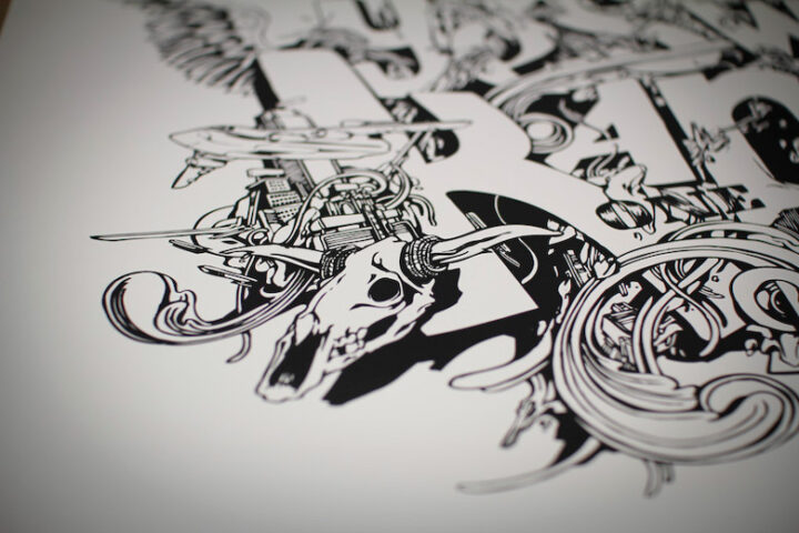 yes we kanos a screen print by alex kanos