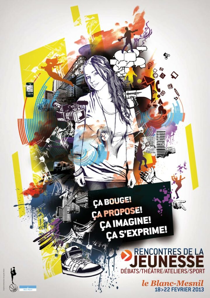 rencontre de la jeunesse is a poster about youth meeting by alex kanos