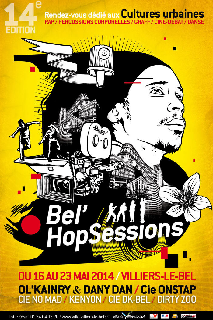 a Poster made by Alex Kanos for Bel’HopSessions poster for an event