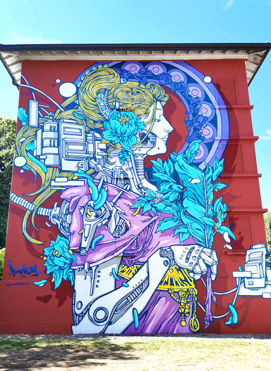 Dolores geneva a street art mural paint by alex kanos