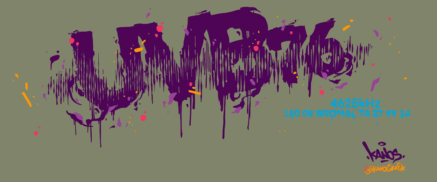 UVB76-Installation-CrHOME-Forbach-sketch-3 UVB76 sketch logo cyberpunk installation at CrHOME exhibition Forbach