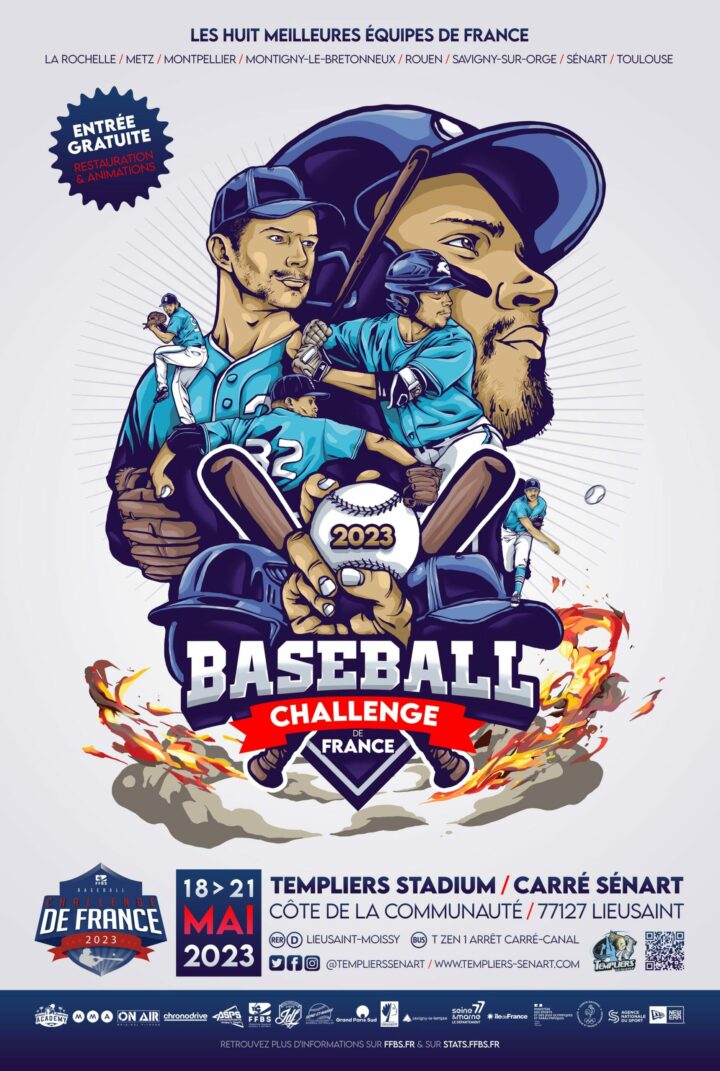 Graphic design for a Poster about Baseball france Challenge