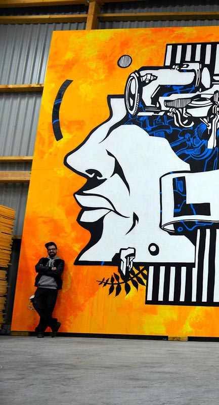 laudescher normandy mural by alex Kanos