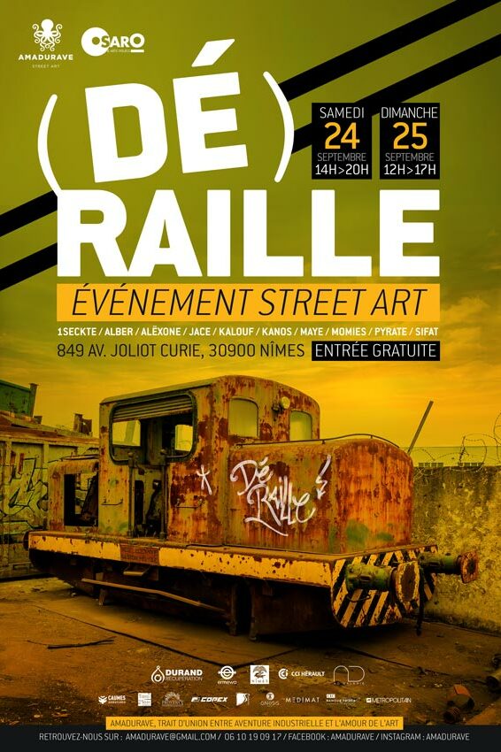 Graphic Design for Deraille Nimes Street Art Event 2022 (1) Poster Graphic Design for Deraille Nimes Street Art Event 2022
