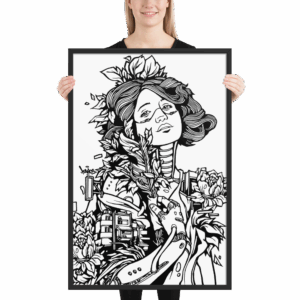 Home 6 OPHELIA B&W Framed