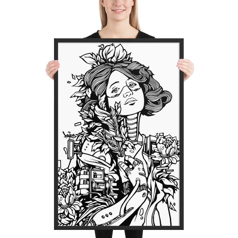 OPHELIA B&W Framed