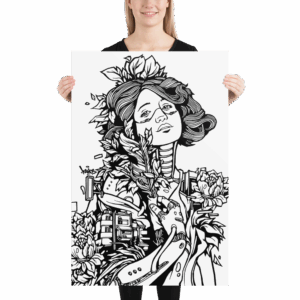 Walls 6 OPHELIA B&W Print