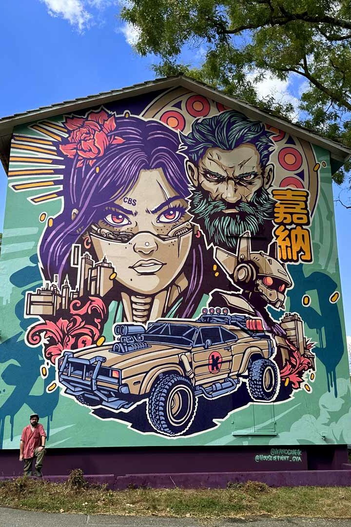 Valkyrie Sequel The Kuleshov Effect mural by Alex Kanos in Geneva
